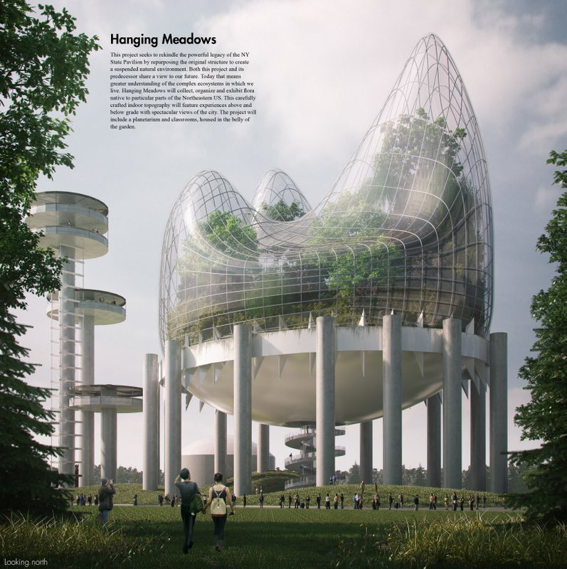 NY State Pavilion-Ideas Competition-National Trust for Historic Preservation-Queens-Hanging Meadows-Aidan Doyle-Sarah Wan-NYC-3