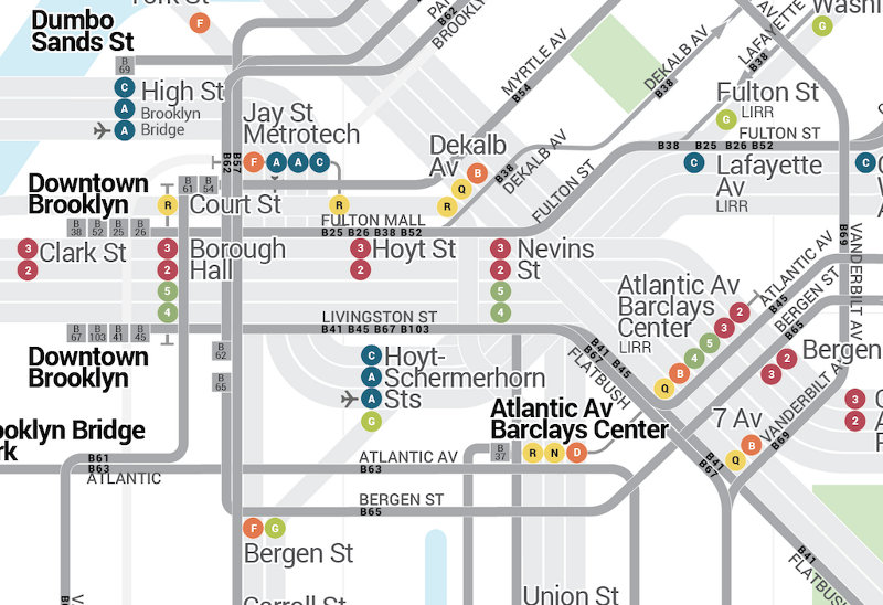 NYC Transit Map Subway and Bus-4