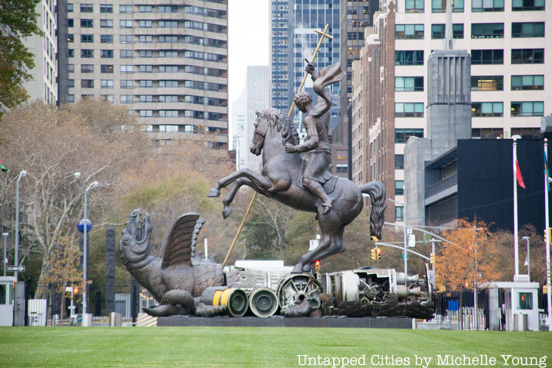 Good Defeats Evil United Nations Sculpture Garden