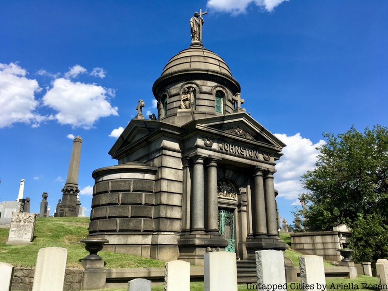 Calvary Cemetery Johnston Mausoleum in Sunnyside/Maspeth, Queens.