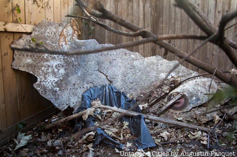 Metal Remnants of a 1960 Park Slope plane crash