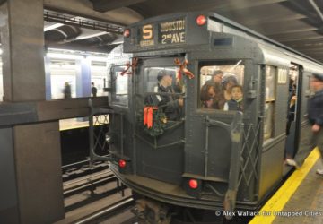 A vintage subway car