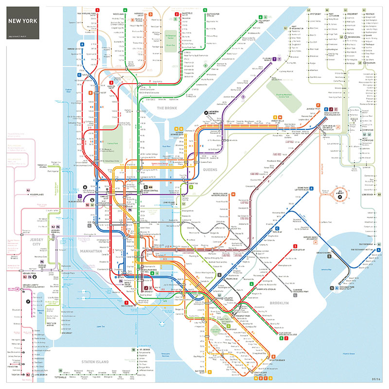 Fun Maps New Nyc Subway Map Updated To Include A More Accurate