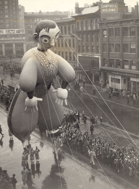 Eddie Cantor balloon at the Macy's Thanksgiving Day Parade
