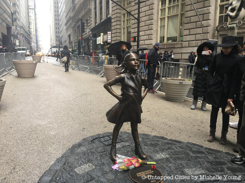 Fearless Girl-Sculpture-Wall Street Bull-State Street Global Advisors-NYC1