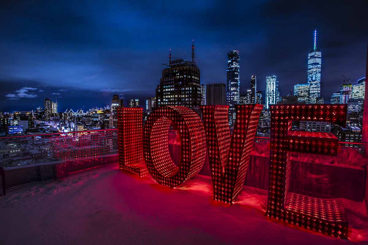 LOVE-Monumental Word Sculpture-Big Words-Laura Kimpton-Artist-James Hotel-Rooftop-NYC-003