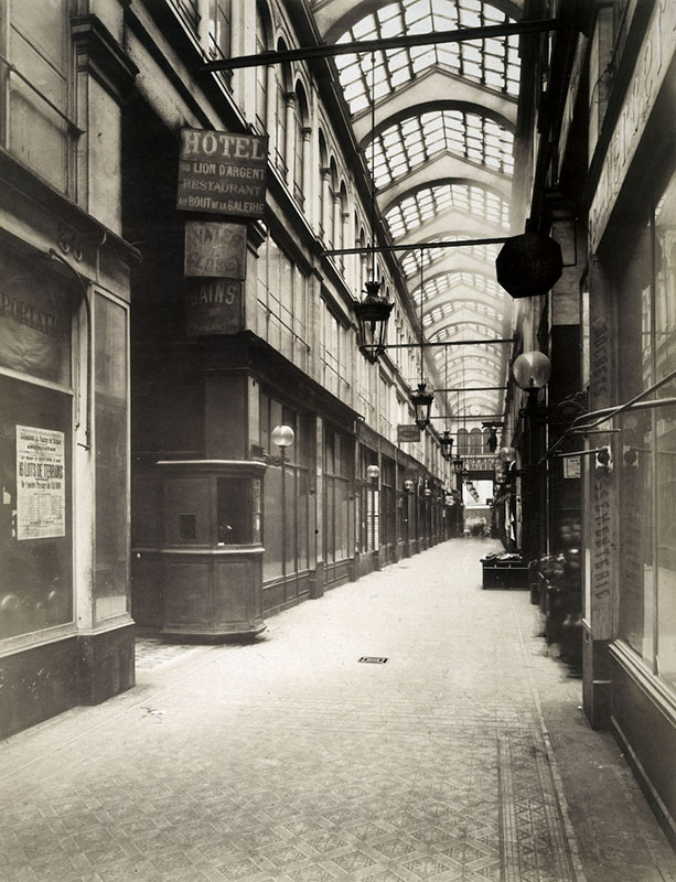 19th-century Parisian arcade