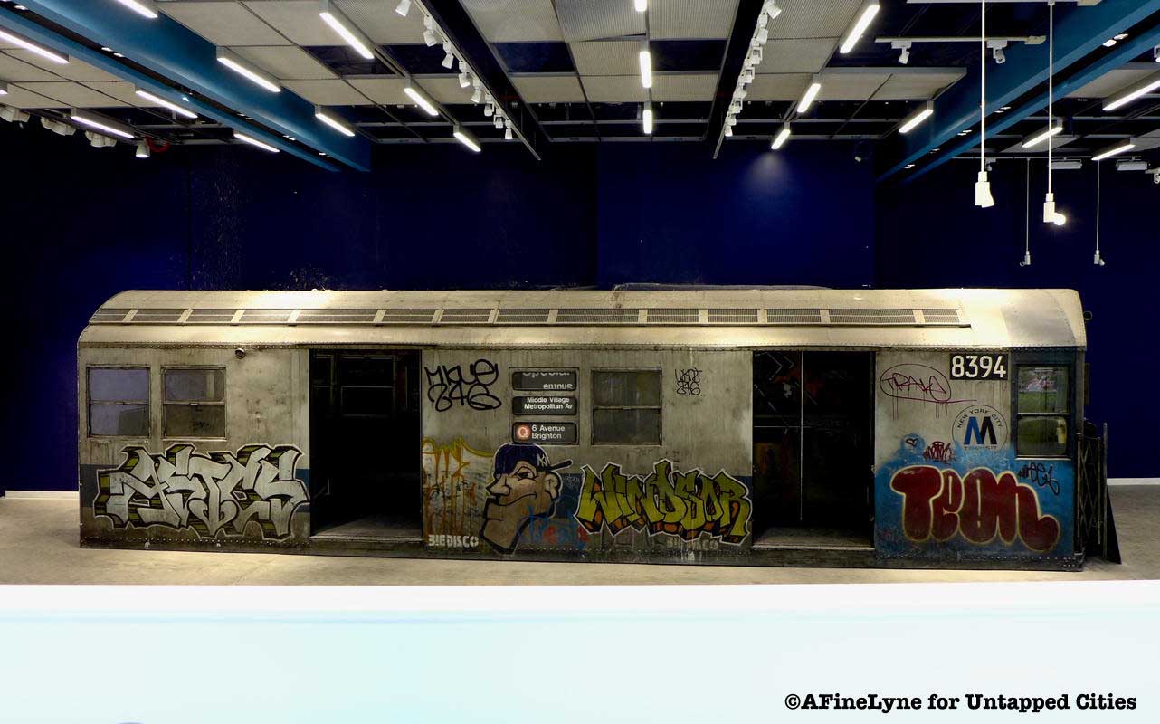 Contratación Ahuyentar fama An Abandoned Graffitied NYC Subway Car Is Inside an Empty 42nd Street  Storefront - Untapped New York