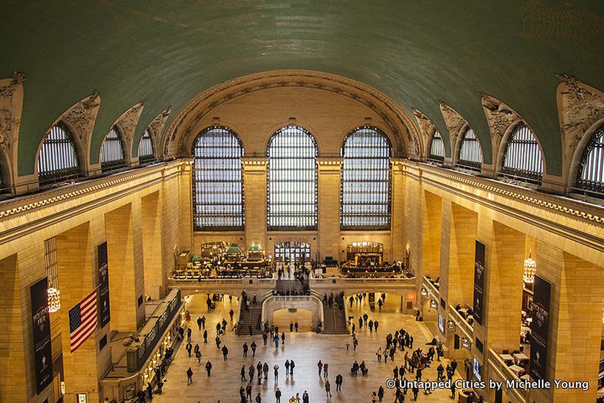 View of Grand Central Terminal from the glass walkways