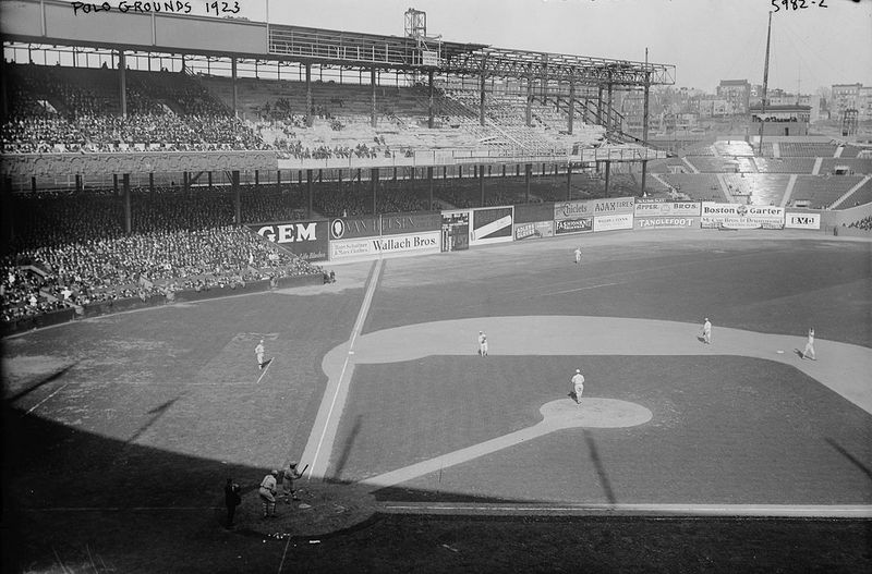 Polo Grounds New York GIANTS Baseball Stadium 155th Street Eight Avenue  Postcard
