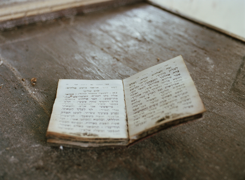 A prayer book on the ground of Homowack Lodge  in the Borscht Belt