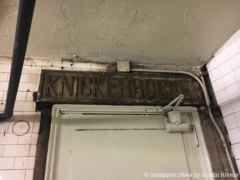 Knickerbocker Hotel entrance 