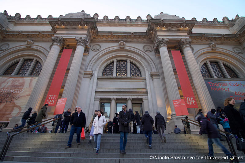 Grand entrance to the Met museum