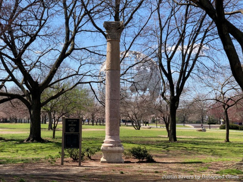 Column of Jerash, a remnant of  the 1964 World's Fair in Queens