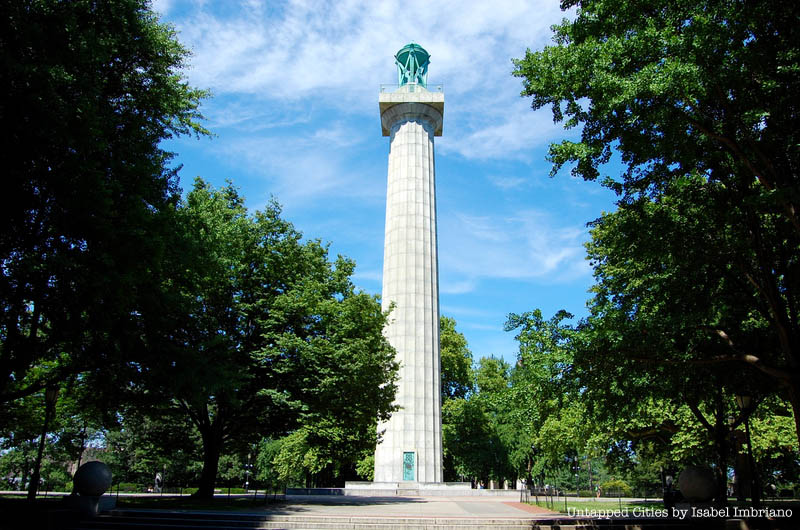 Prison Ship Martyr Monument in Fort Greene park designed by Frederick Law Olmsted
