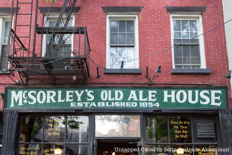 McSorley's Old Ale House, a fun bar to celebrate St. Patrick's Day in NYC at