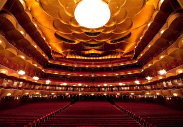 Inside the auditorium of the Met Opera House