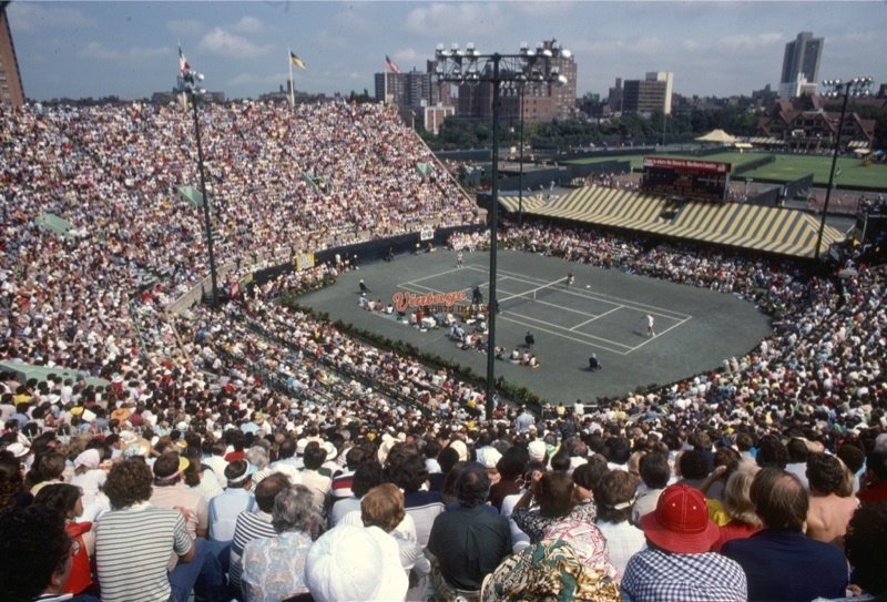 The U.S. Open's clay court