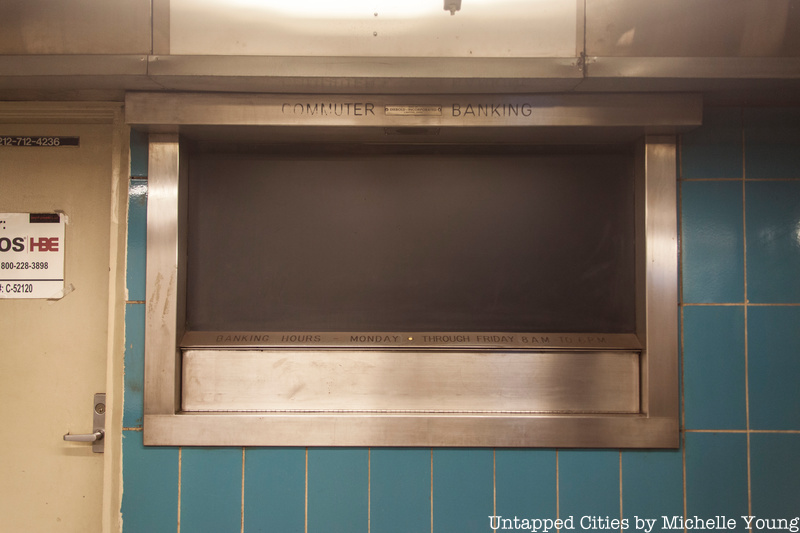 Commuter banking window featured in Secret Brooklyn