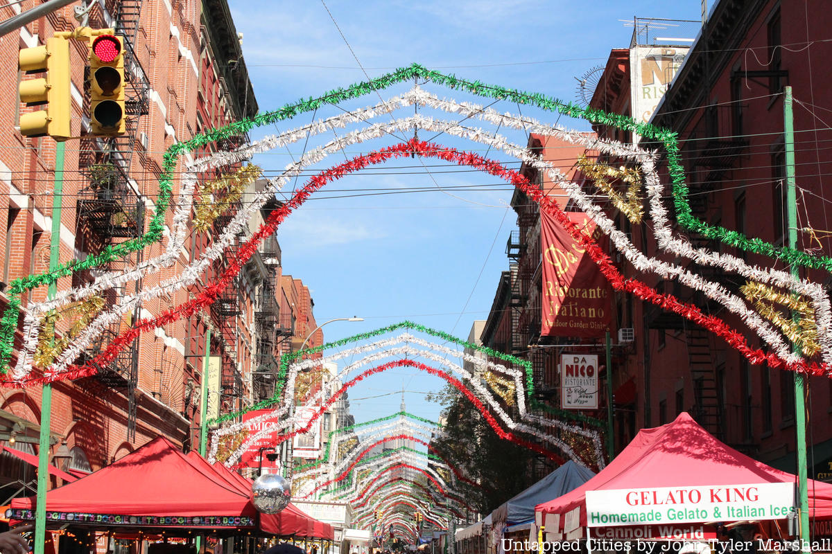 The Feast of San Gennaro in Little Italy, which was featured in New York movies like the Godfather Part II