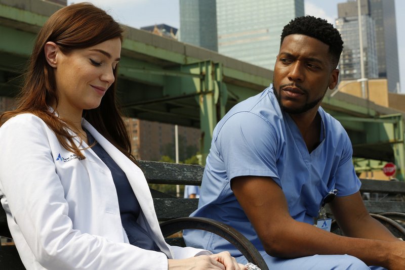 Two actors in the tv show New Amsterdam