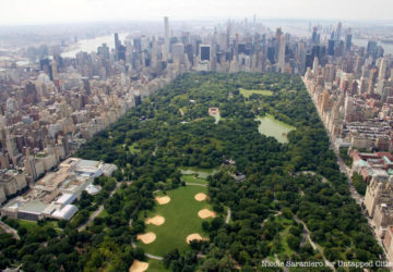 Aerial view of Central Park