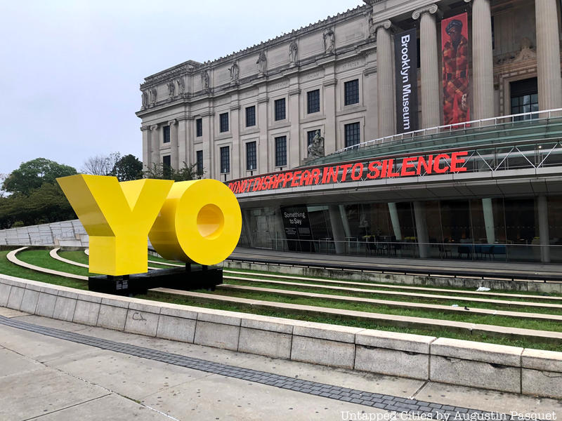 Oy/Yo sculpture at the Brooklyn Museum