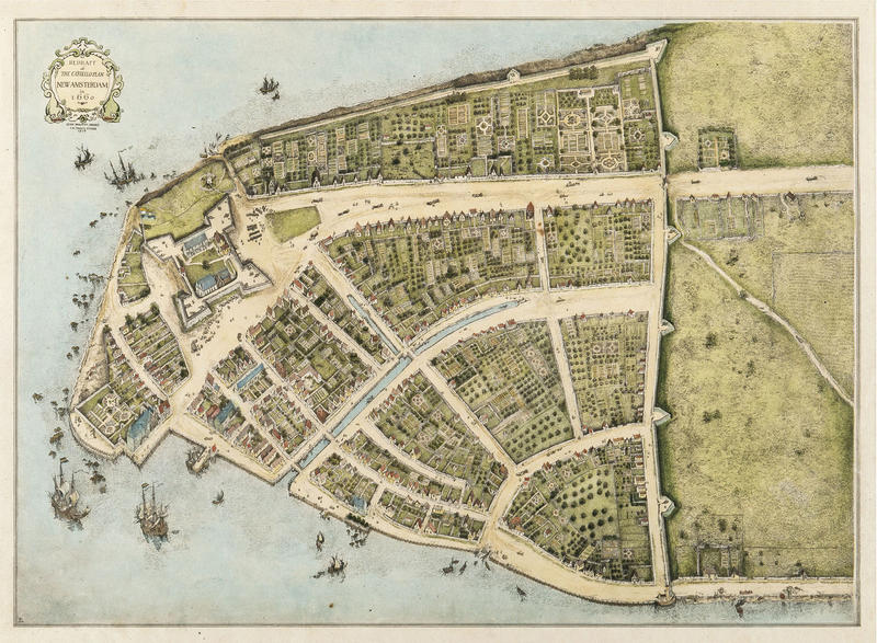 Dutch New Amsterdam map
