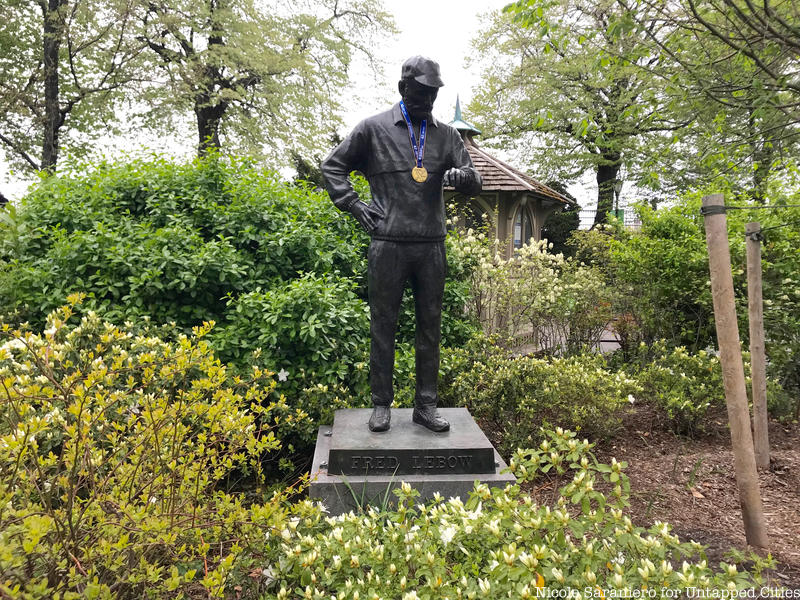 Fred Lebow statue in Central Park