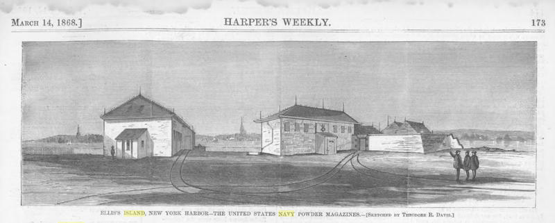 Ellis Island as a Navy Powder Magazine