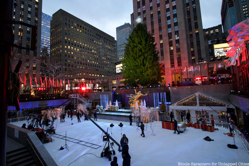 Rockefeller Christmas Tree and ice rink