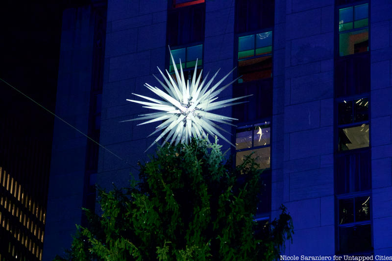star on the Rockefeller Center Christmas tree