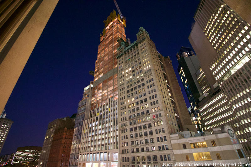 Behind The Scenes In Construction Of 25 Park Row A New Skyscraper Rising Above J R Music Store Untapped New York