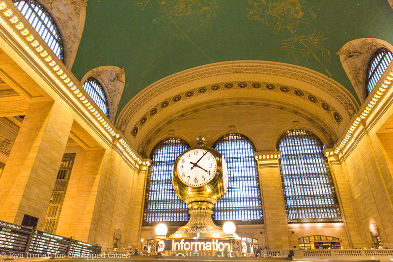 Clock in the center of Grand Central's Main Concourse