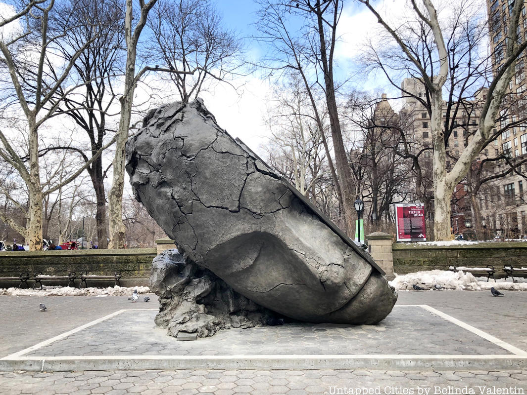 An Oversized Tilted Head Sculptural Installation Comes To Central Park Untapped New York