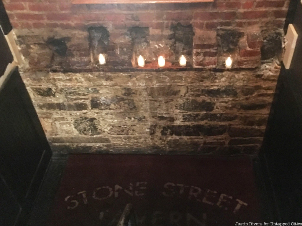 Stone Street Tavern foundation, a relic of colonial NYC