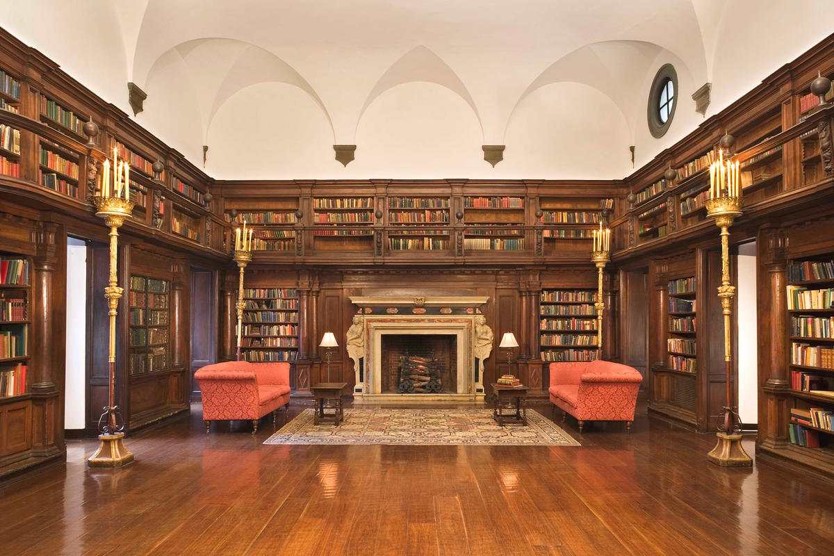 library inside the house of the redeemer