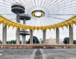 Inside the NY State Pavilion in Queens