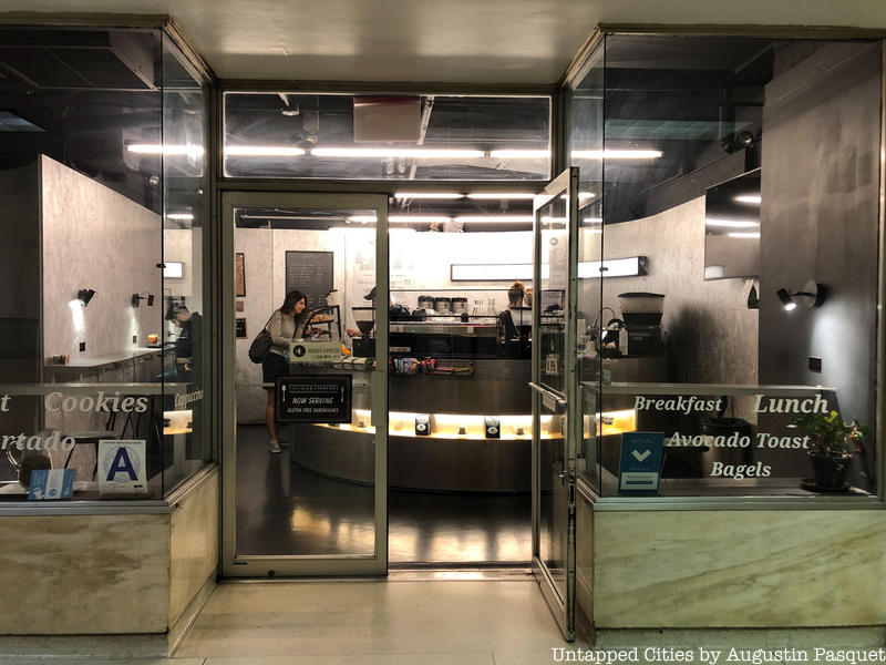 Voyager Espresso, one of NYC's hidden coffee shops inside a subway station
