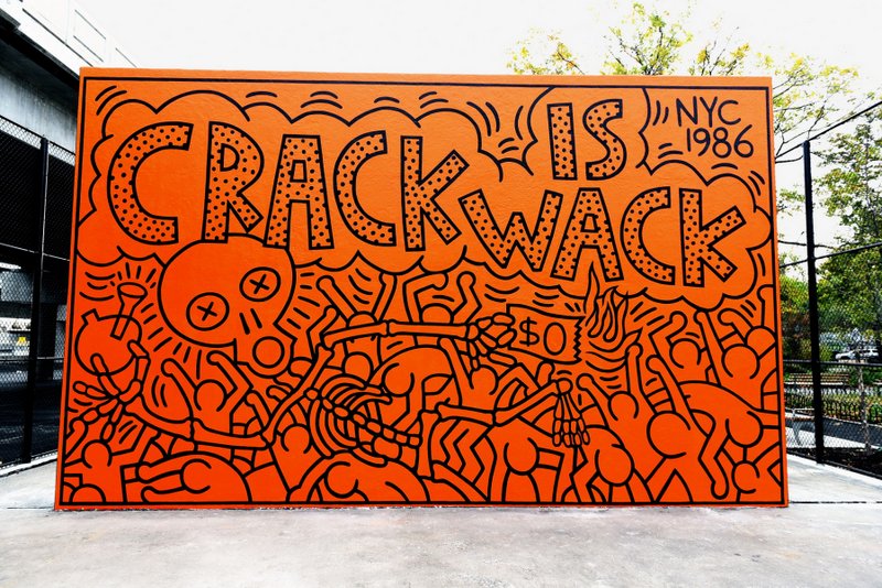 Crack is Whack mural by Keith Haring in Harlem