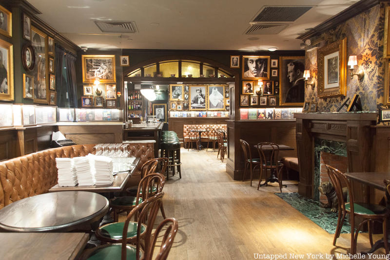 Inside the famous Chumley's restaurant, a Greenwich Village speakeasy from 1922