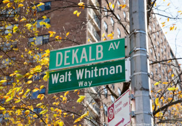 Street sign for Walt Whitman Way