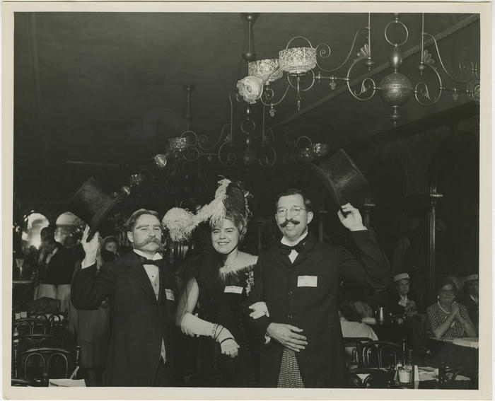 Diners in their best attire at Gage & Tollner in Brooklyn