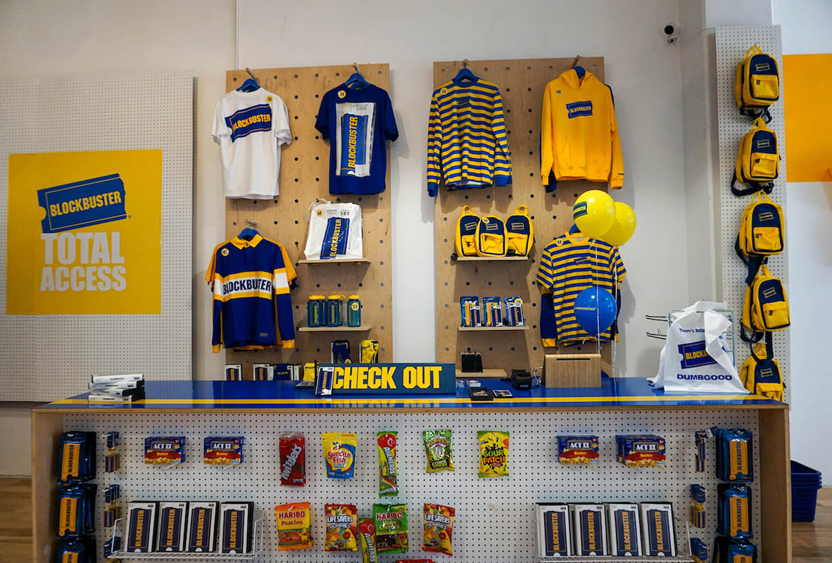 Blockbuster video pop up in NYC