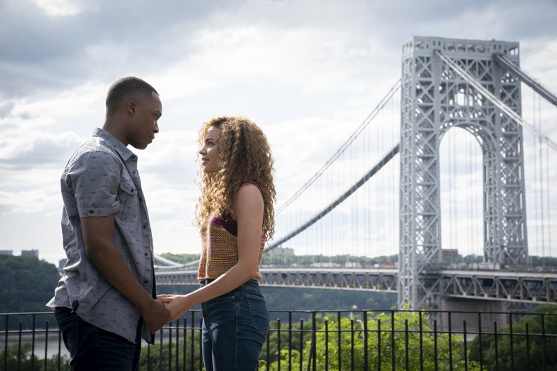 Caption: (L-r) COREY HAWKINS as Benny and LESLIE GRACE as Nina in Warner Bros. Pictures’ “IN THE HEIGHTS,” a Warner Bros. Pictures release.