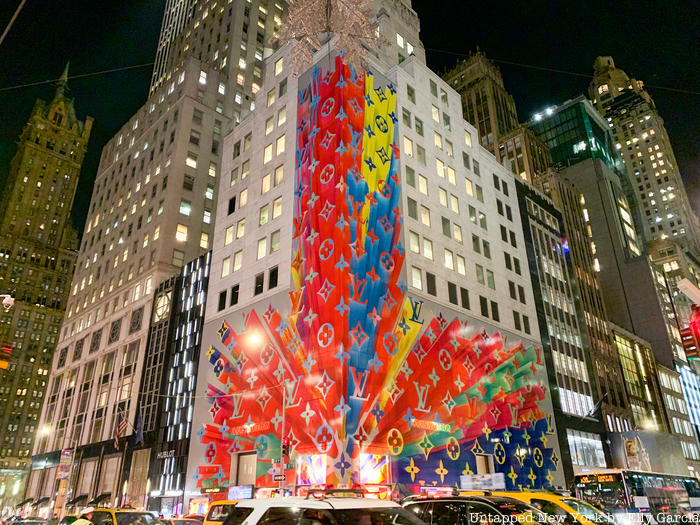 Louis Vuitton holiday decorations 2019 on Fifth Avenue