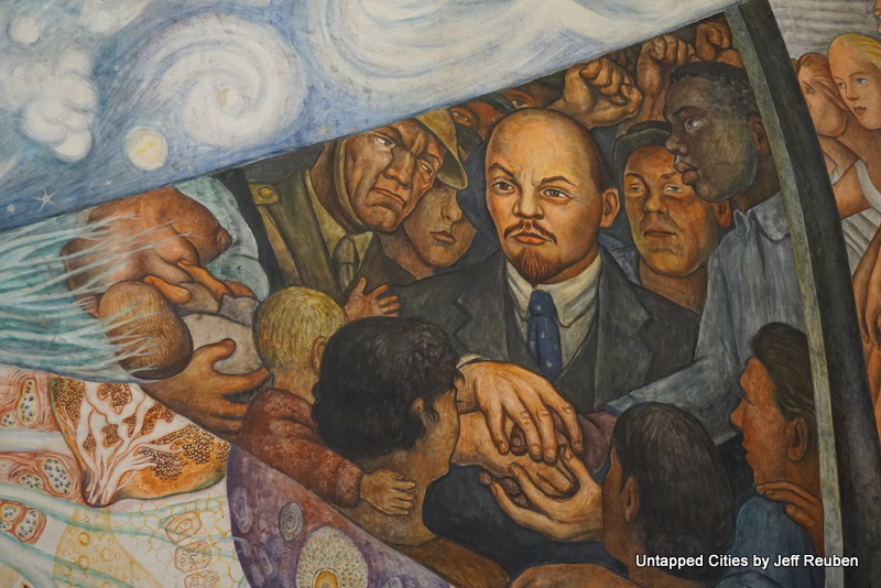 Lenin in Diego Rivera painting Man at the Crossroads