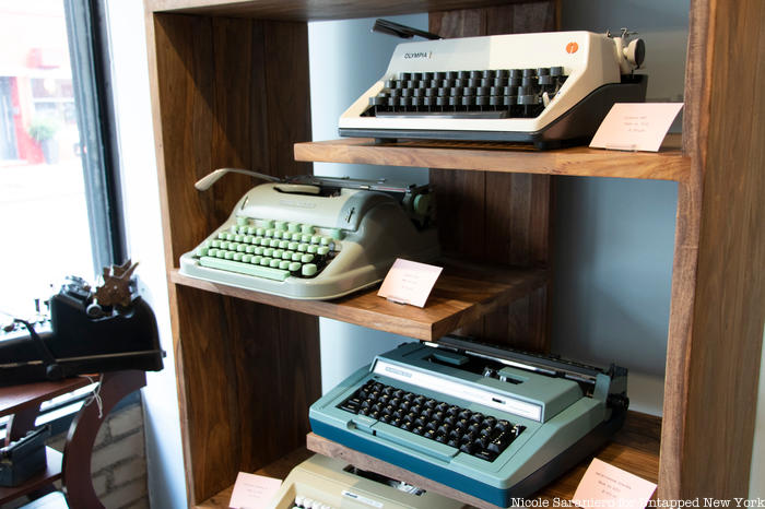 Typewriters on display