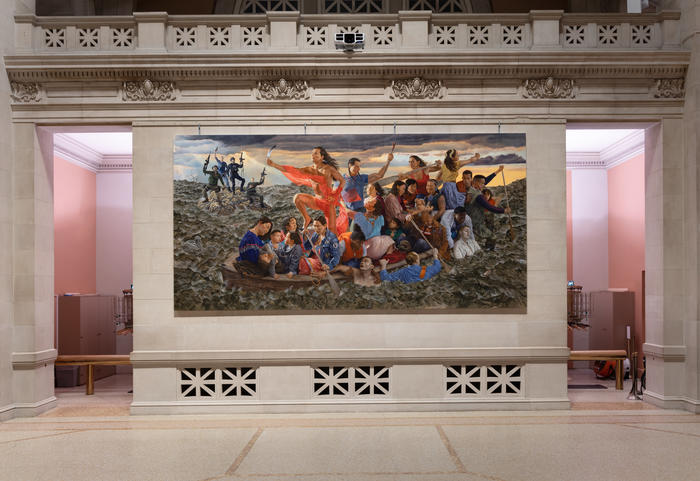 A new mural inside The Great Hall at the Metropolitan Museum of Art
