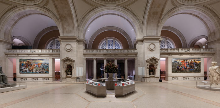 Two new murals inside The Great Hall at the Metropolitan Museum of Art